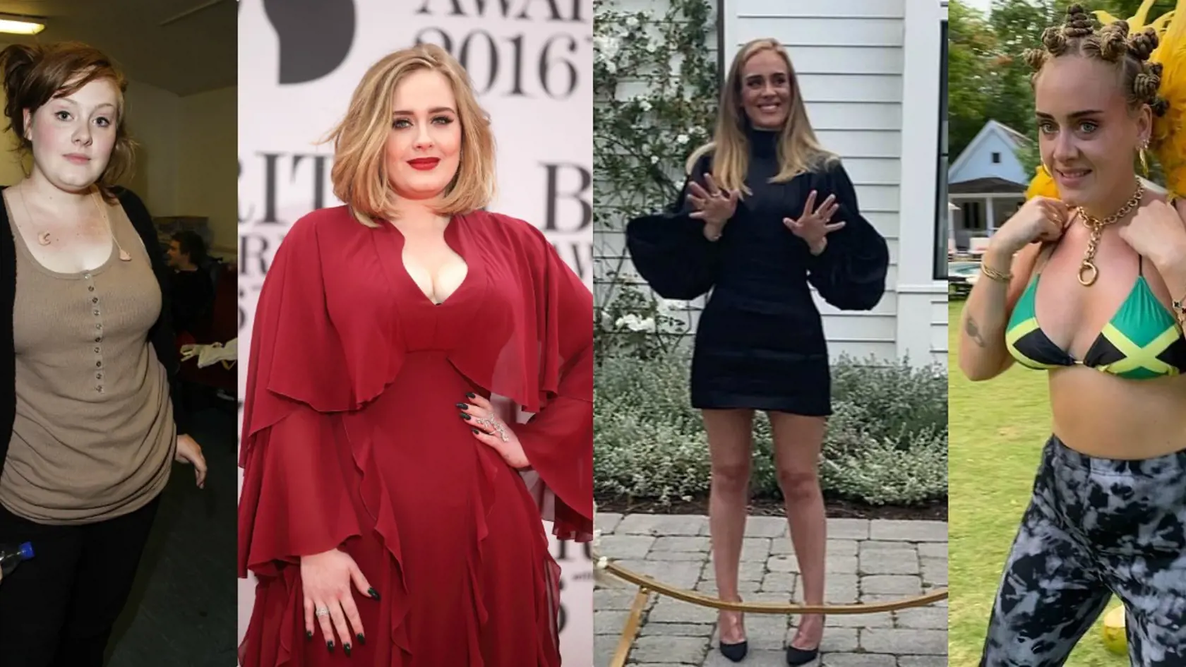 Takto sa postupne menila speváčka Adele.