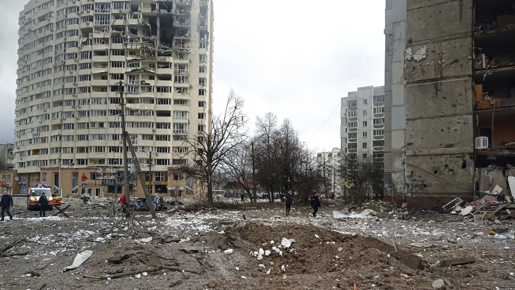 Následky ruského bombardovania na Ukrajine