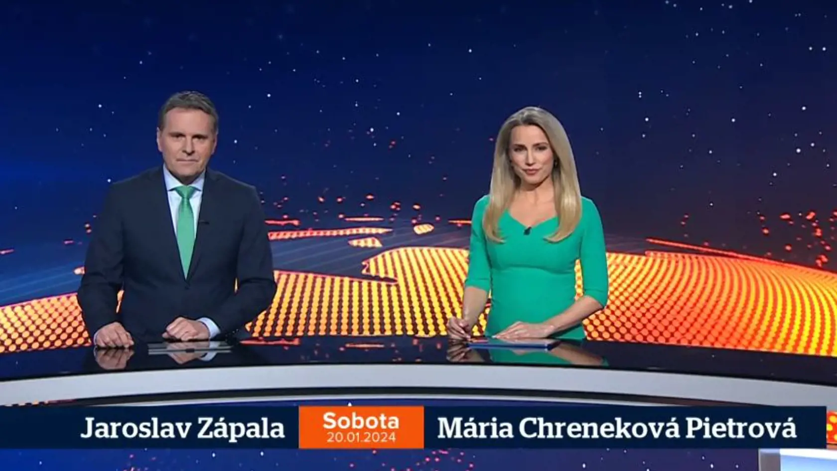 20. január 2024: Mária Chreneková Pietrová čaká dieťatko. Pod šatami sa jej už rysuje bruško.
