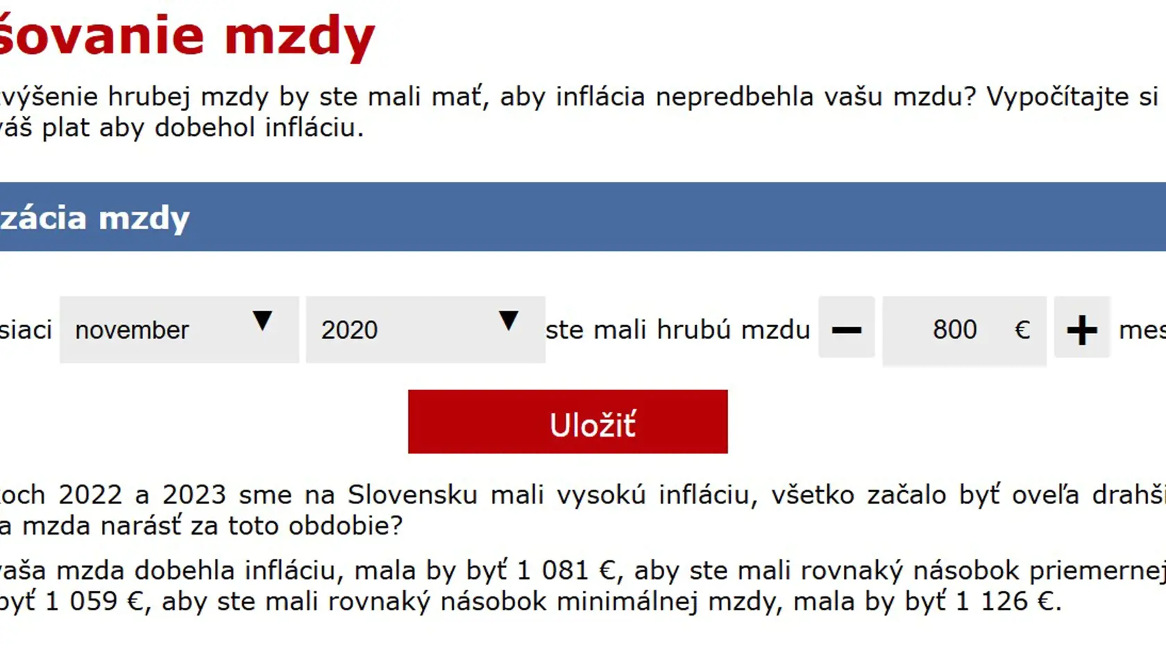 Kalkulačka vám ukáže, aký plat by ste mali mať, aby ste dobehli infláciu.