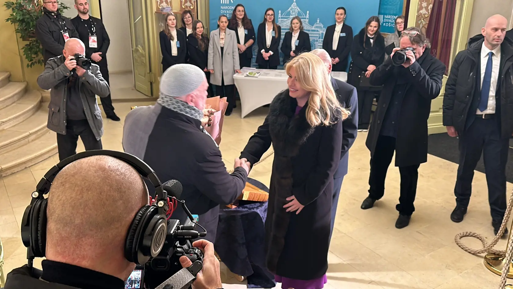 Ondrej Šoth s prezidentkou Čaputovou.