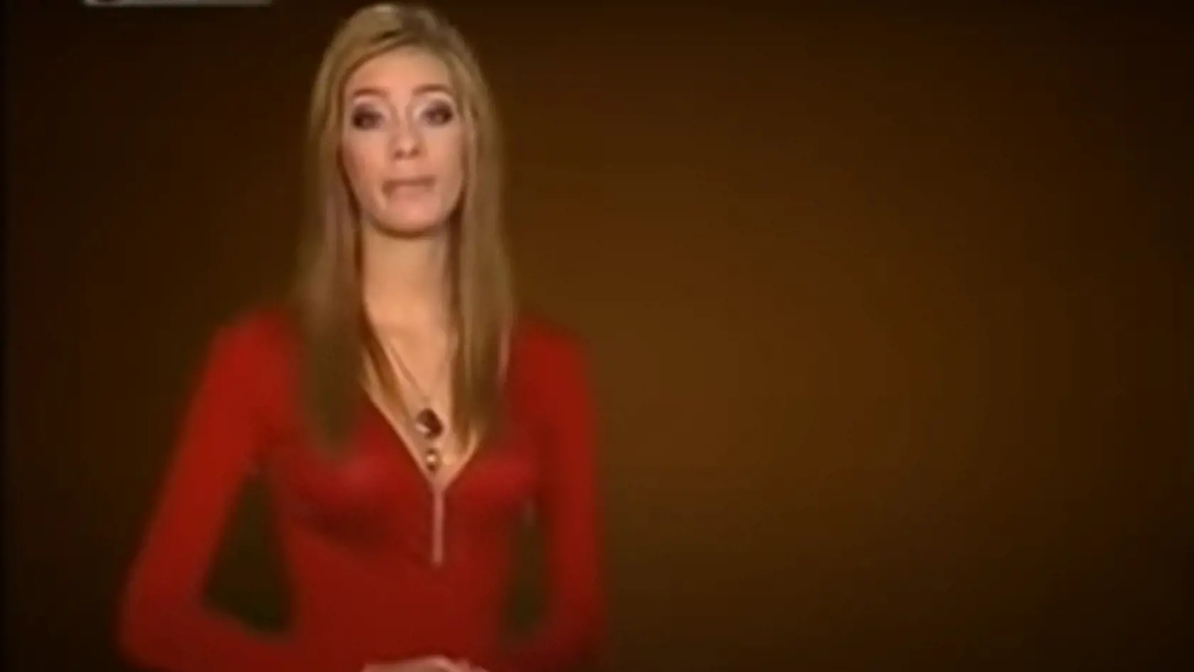 Jasmina ako mladá 20-ročná moderátorka. Zmena je jasná na prvý pohľad.