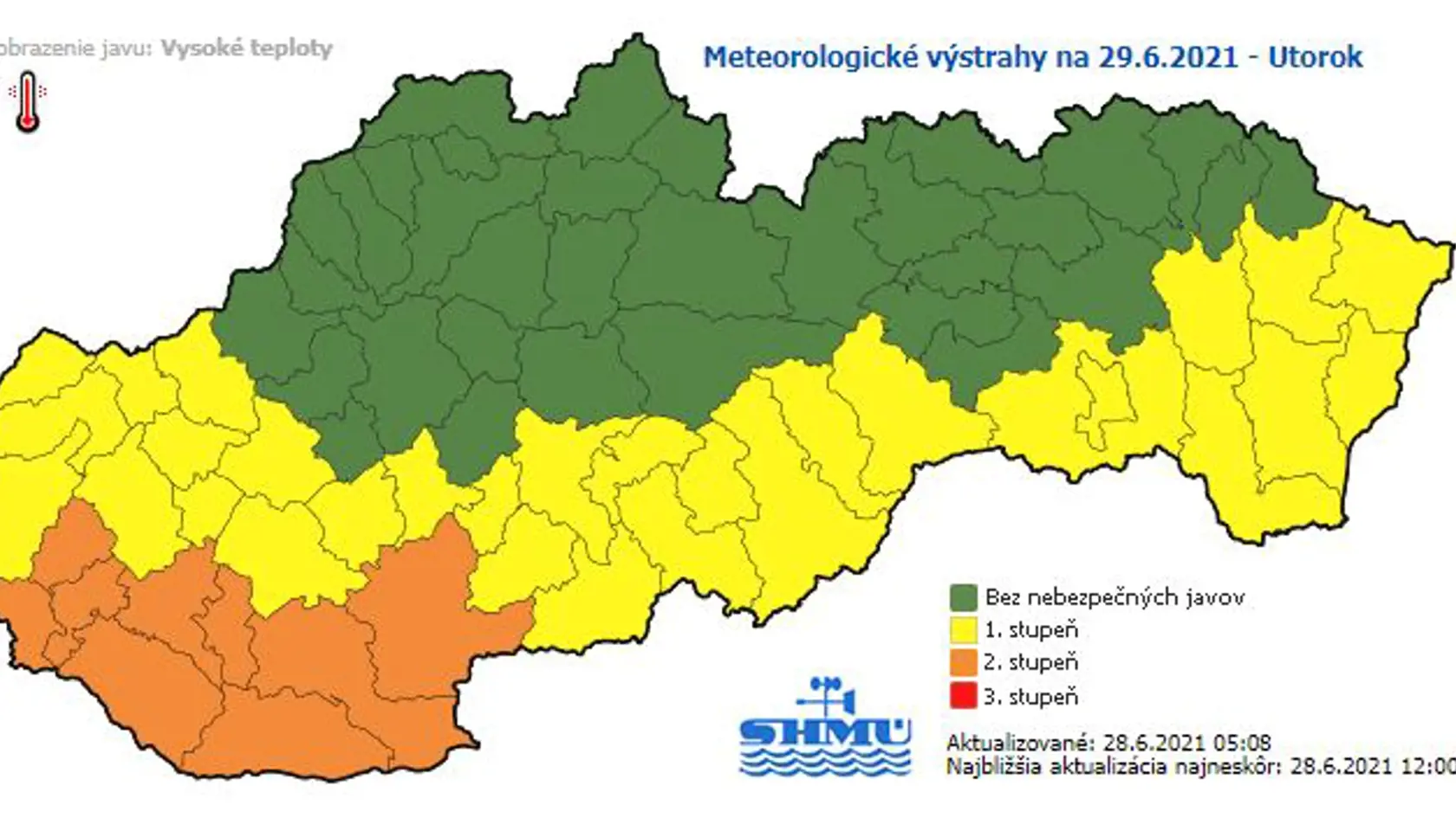 Zajtra bude ešte o niečo teplejšie. Juhozápad má výstrahy 2.stupňa a mimoriadne teplo bude na väčšine územia Slovenska.