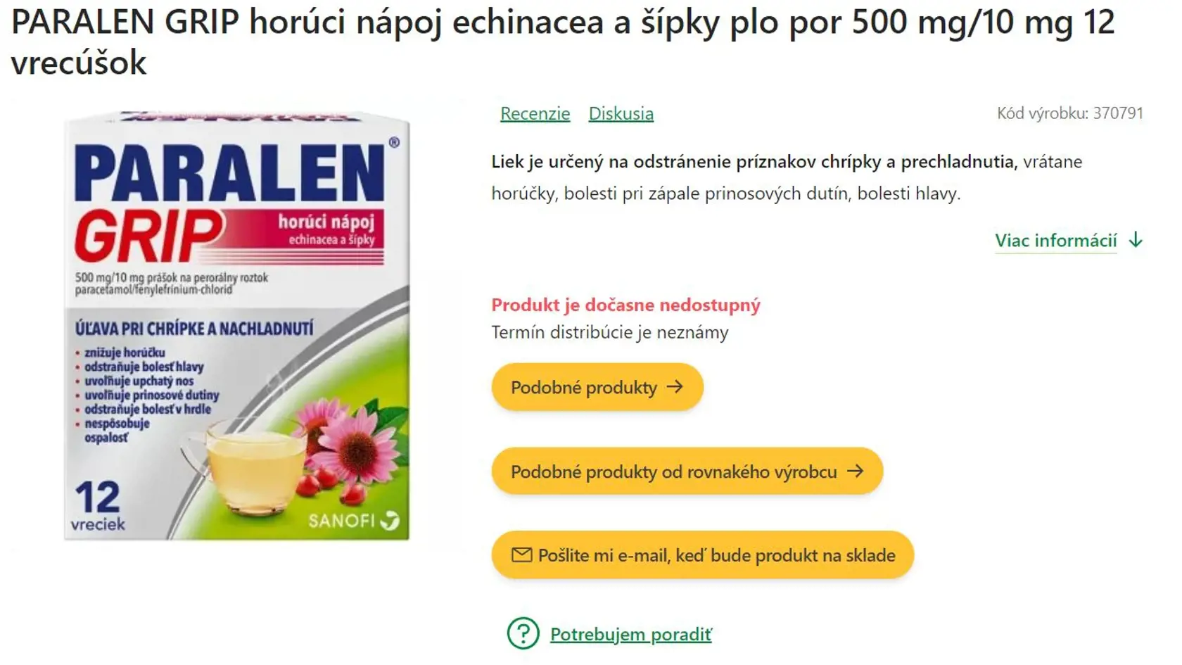 Lieky proti chrípke chýbajú iba na internetových predajniach ale aj v kamenných obchodoch.