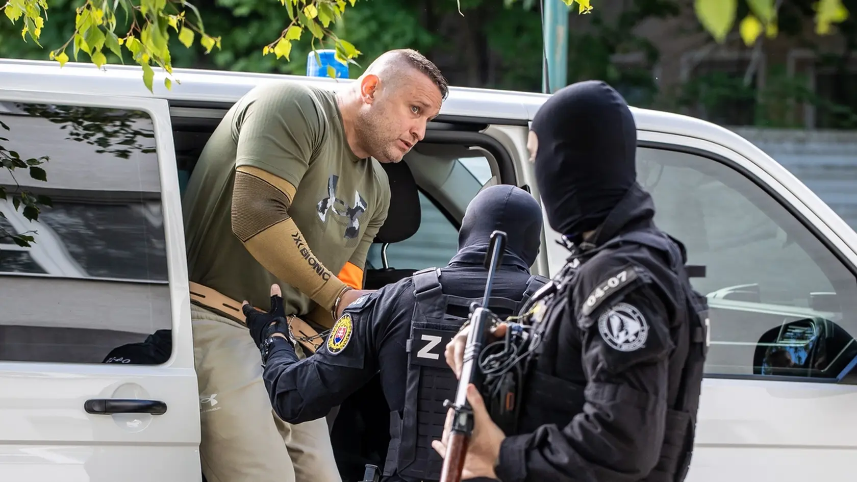 Na snímke pojednávanie s bývalým šéfom zločineckej skupiny Jurajom Ondrejčákom na Špecializovanom súde v Pezinku.