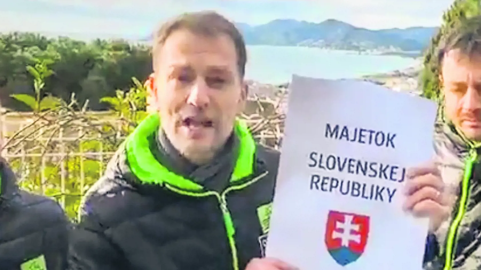 Matovič pred vilou Jána Počiatka