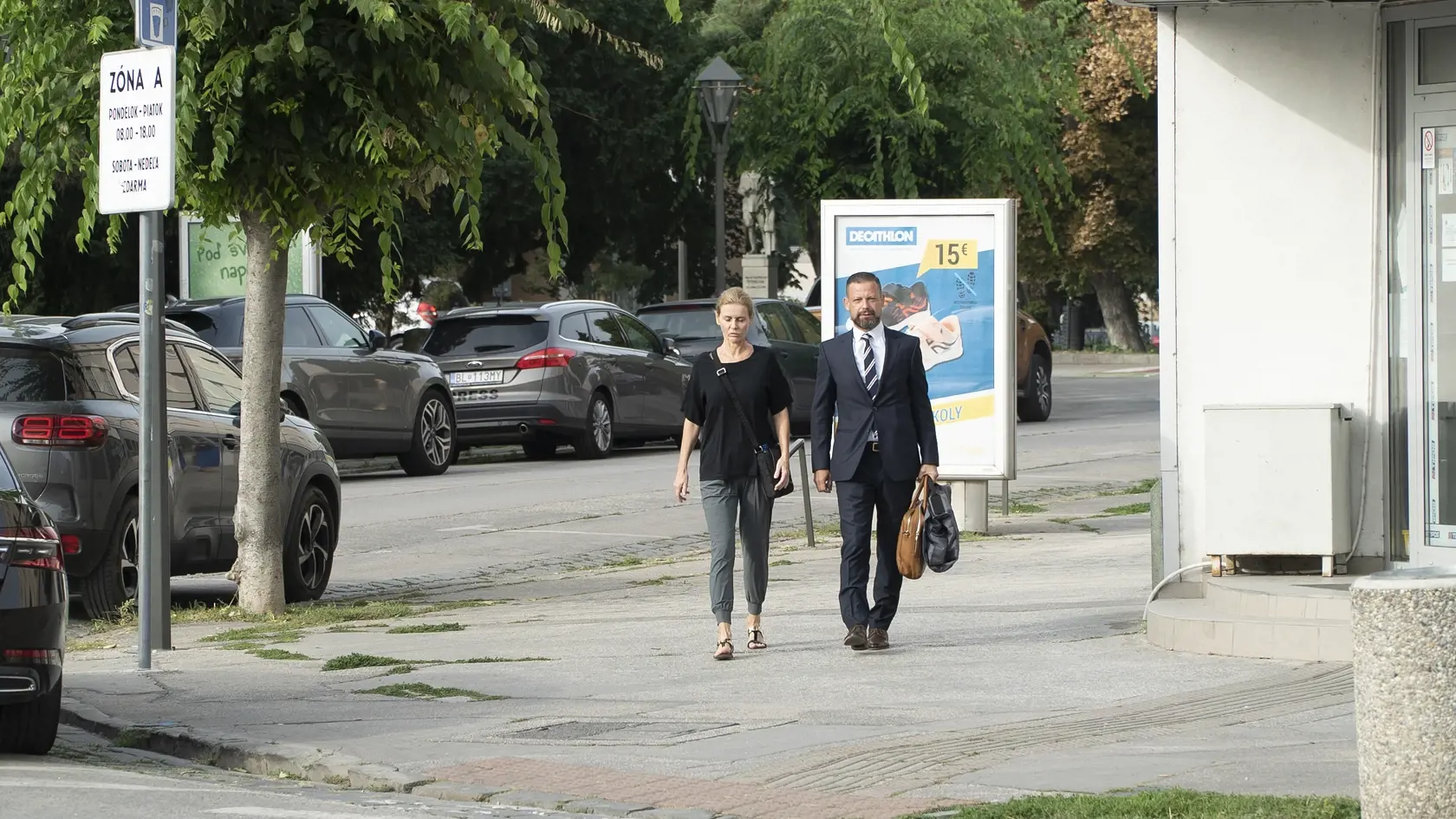 Bývalá štátna tajomníčka Monika Jankovská na prvom pojednávaní v kauze Fatima na Okresnom súde 19. augusta 2022.
