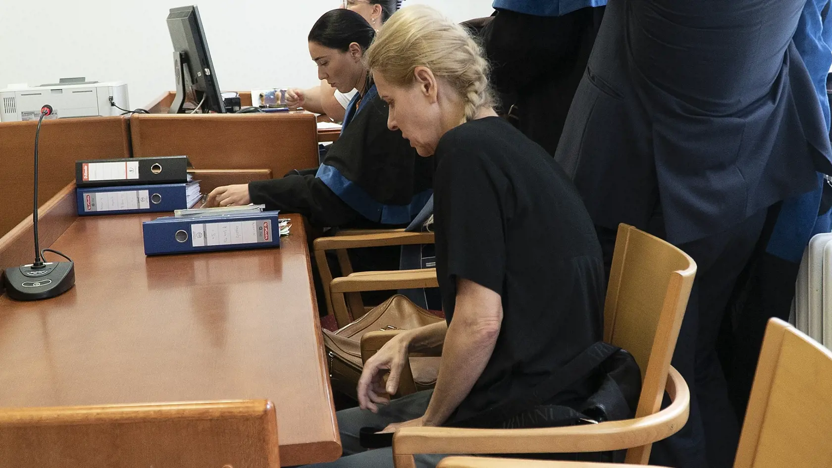 Bývalá štátna tajomníčka Monika Jankovská na prvom pojednávaní v kauze Fatima na Okresnom súde 19. augusta 2022.