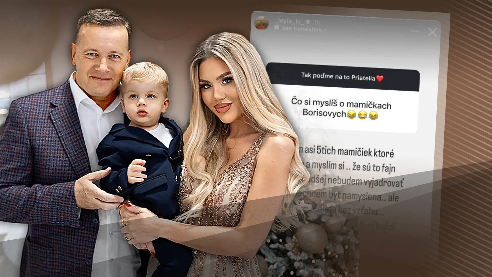 Šťastný pár tvorí Laura s Borisom viac ako triroky a spoločne vychovávajú syna Abnera.