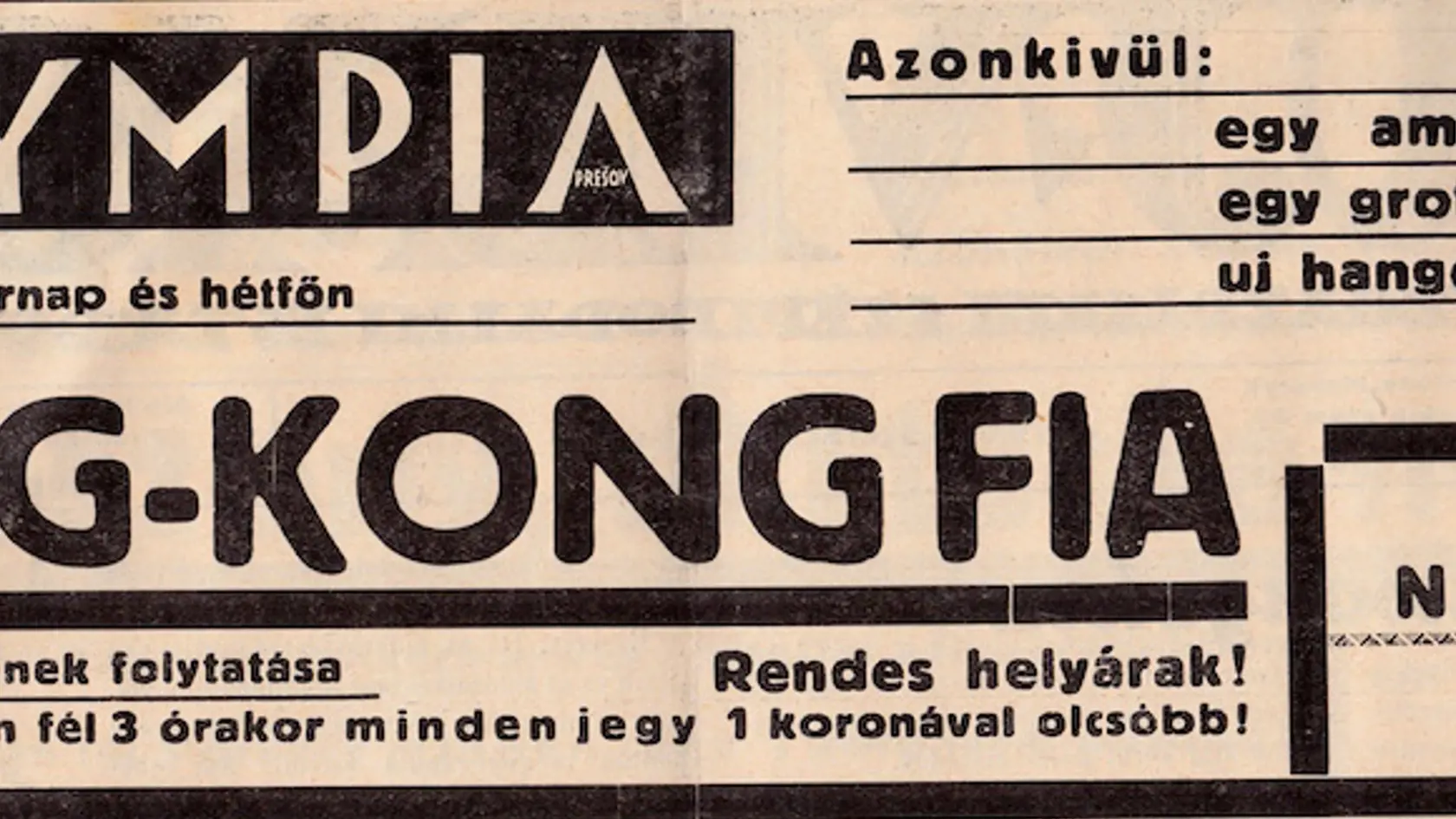 Program kina Olympia.
