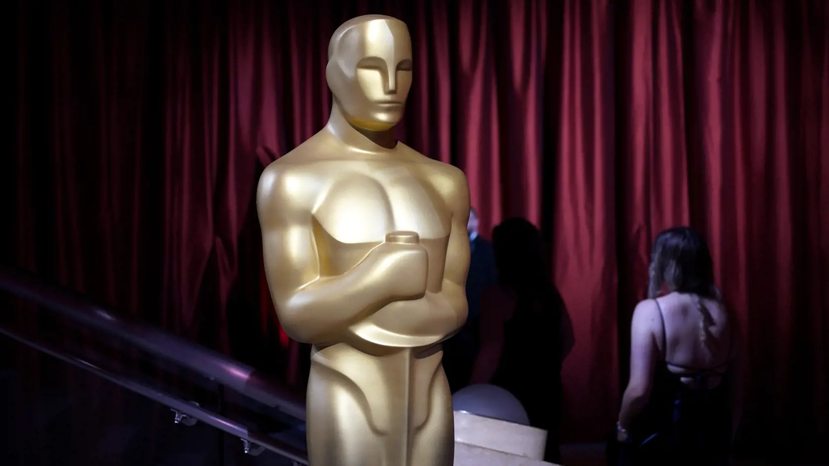 Socha Oscara pred 95. ročníkom odovzdávania Oscarov, cien americkej Akadémie filmových umení a vied v Los Angeles v nedeľu 12. marca 2023. Ceremoniál sa začne v pondelok o 02.00 h SELČ.