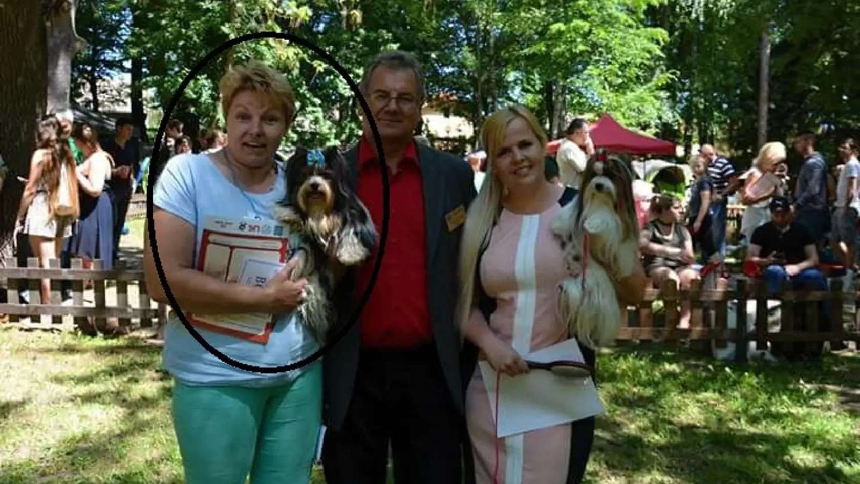 Yorkšír El Nino Deborah´s Magic robil Božene (vľavo( iba radosť, veď bol už juniorský majster Maďarska a Slovenska. 