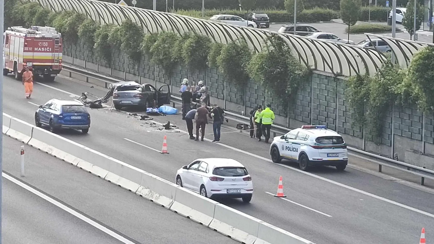 Vodič vozidla, 25-ročný muž pri zrážke utrpel zranenia, ktorým na mieste podľahol.