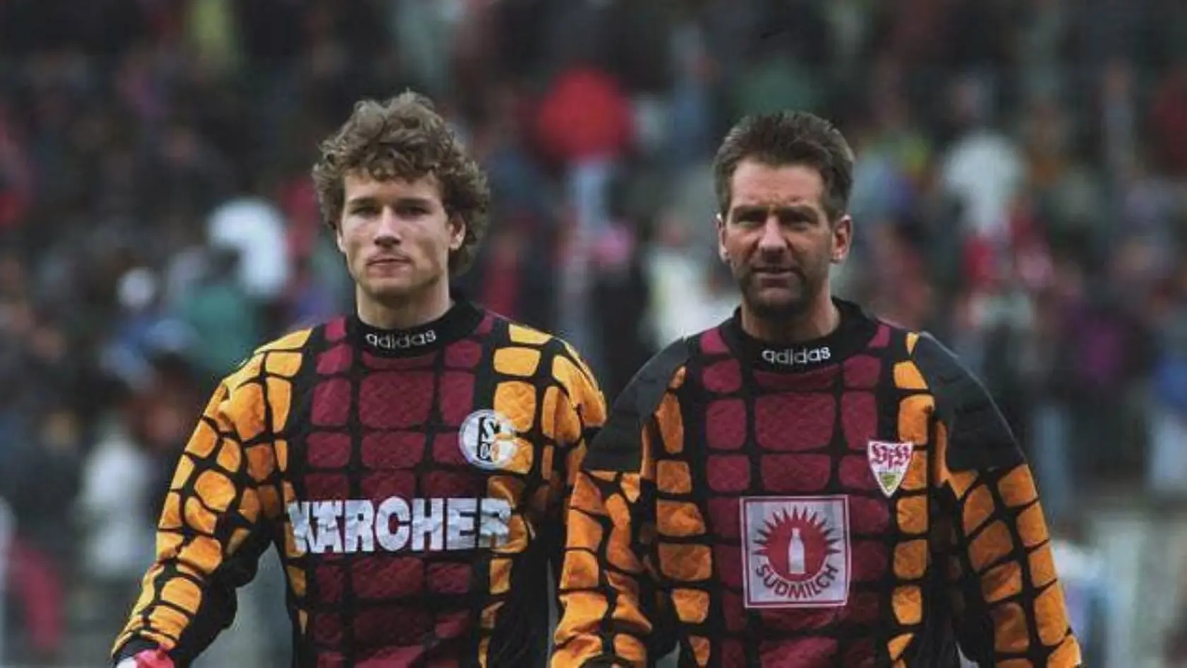 Na snímke brankári Jens Lehmann a Eike Immel.