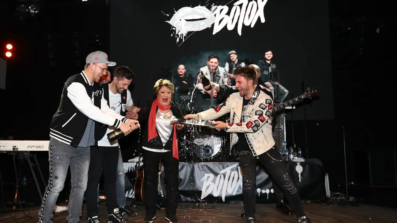 Lucerna music bar křest Botox, Jiřina Bohdalová