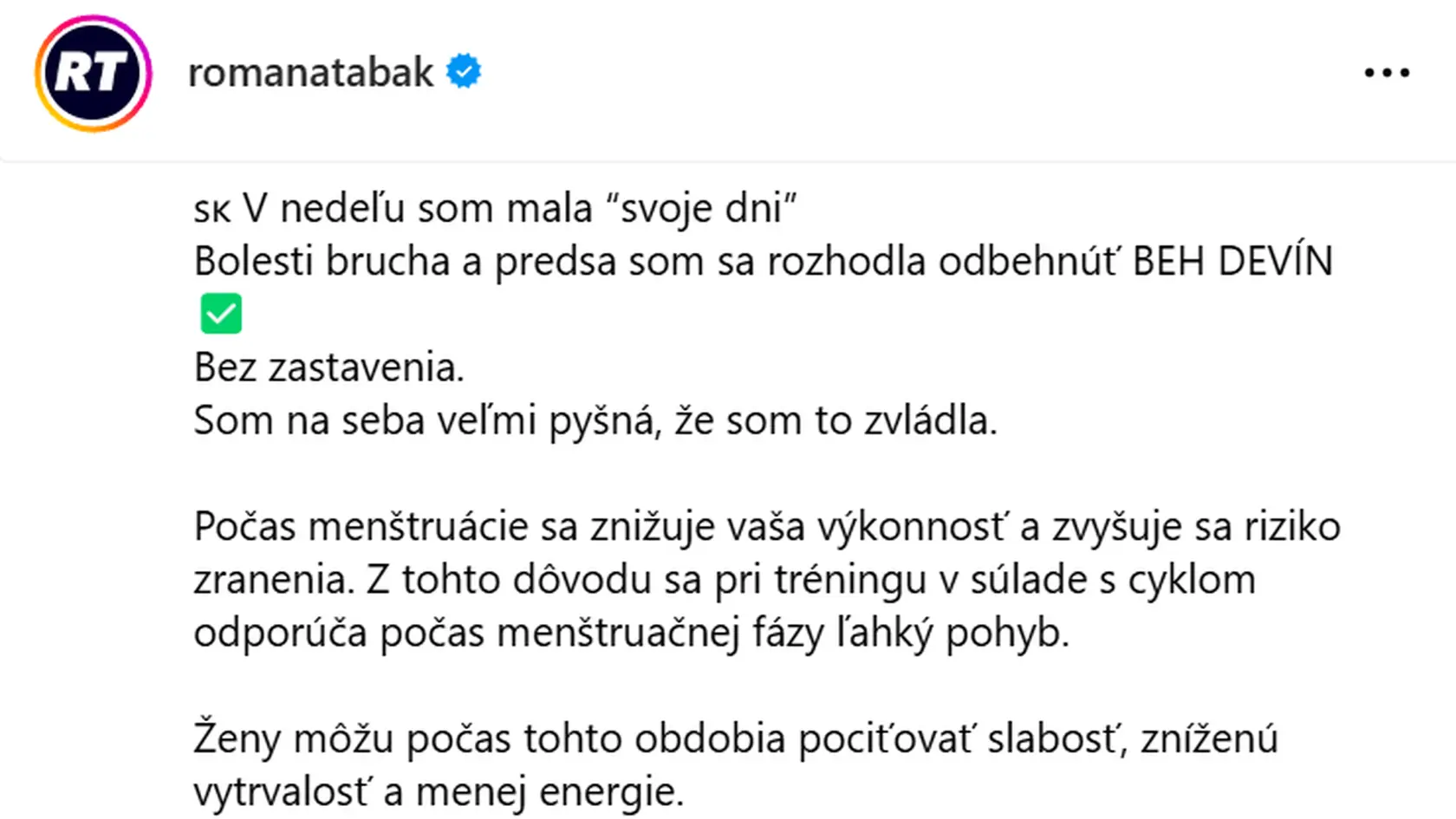 Exkluzívne vyjadrenie Romany Tabakovej, prečo jej výkon nebol práve najlepší.