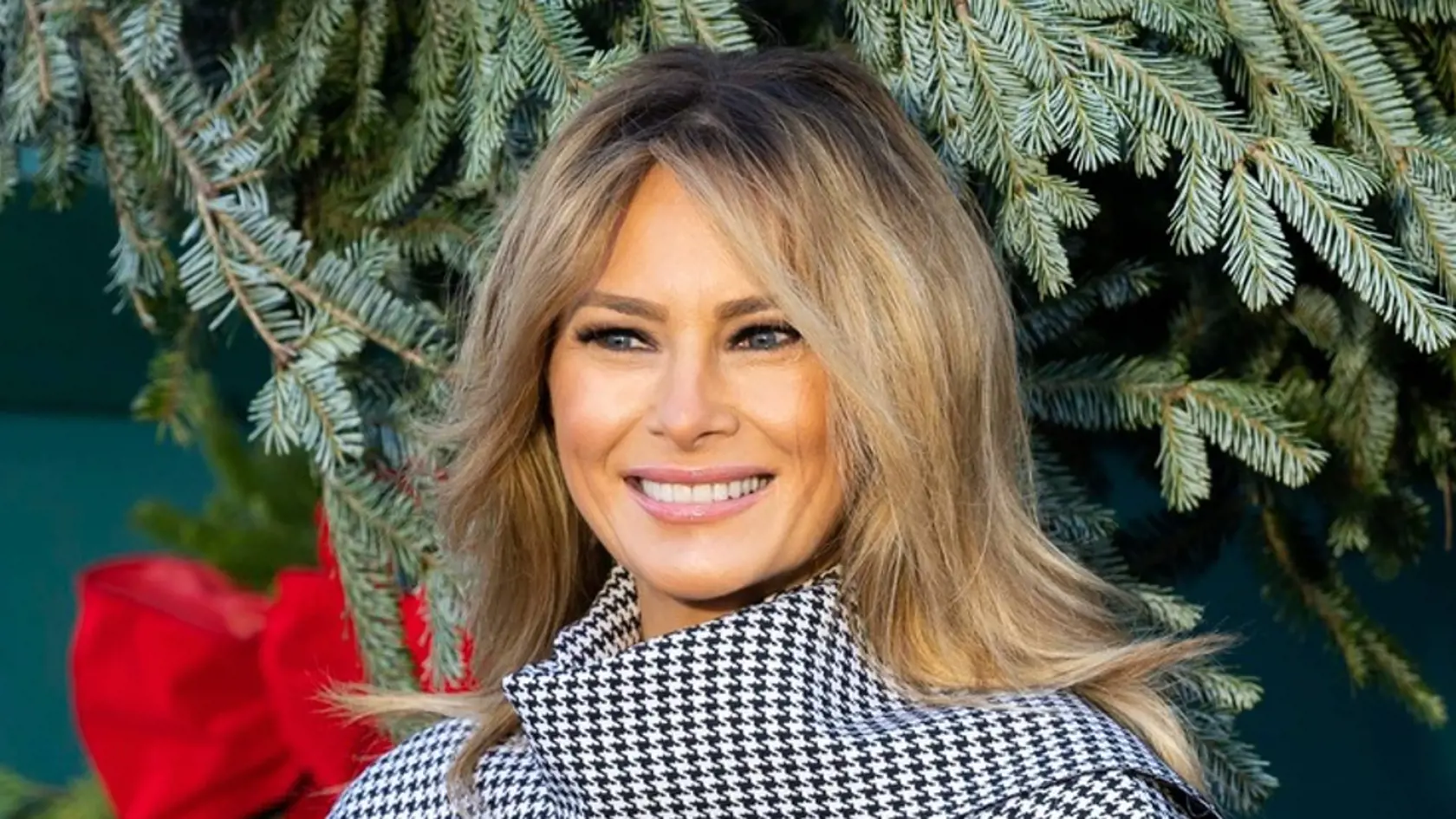 First Lady Melania Trump Accepting Delivery of the White House Christmas Tree