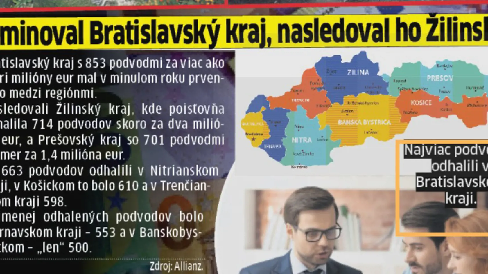 V podvodoch dominoval Bratislavský kraj.
