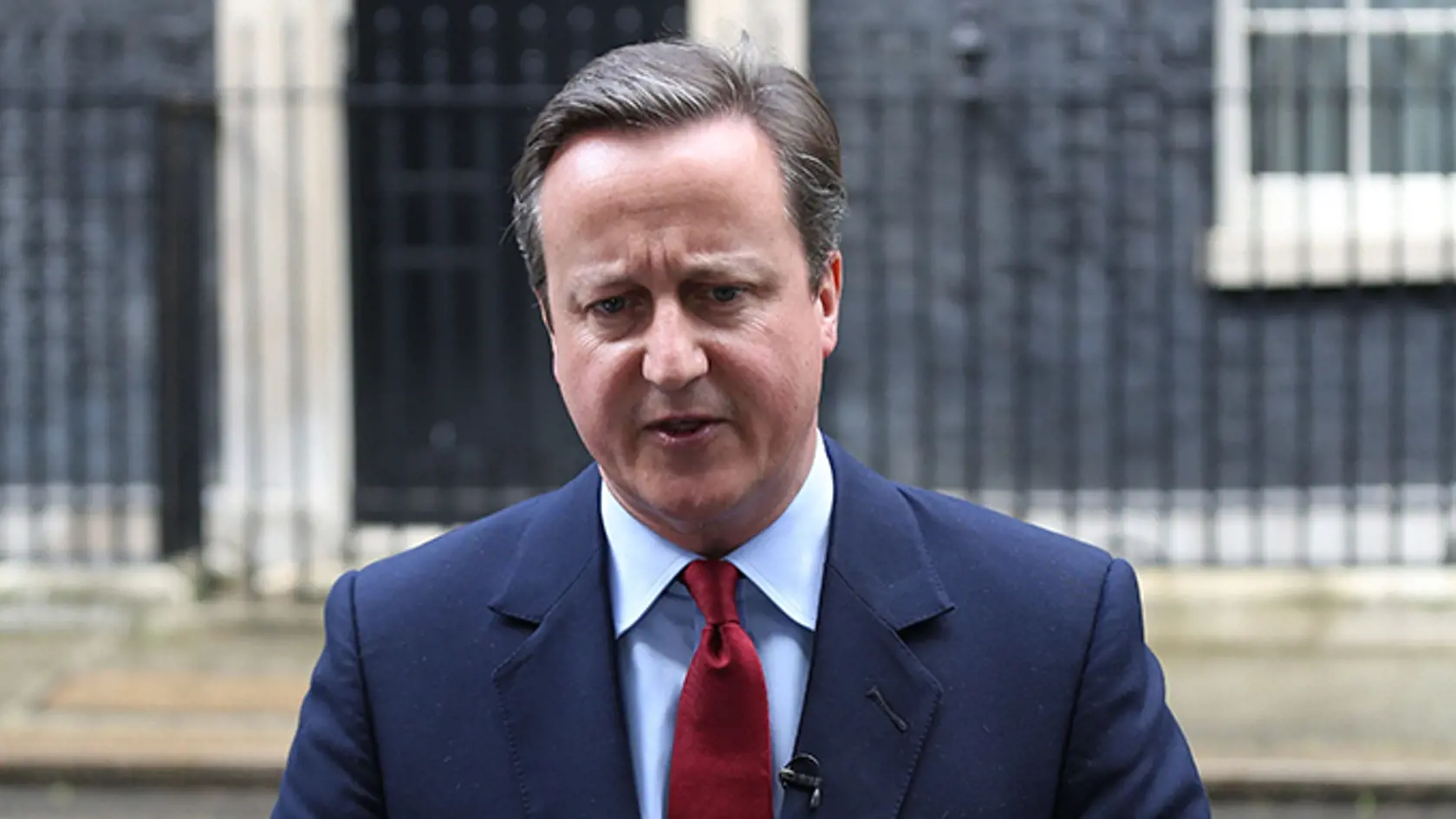 Bývalý britský premiér David Cameron počas vyhlásenia pred Downing Street 10 v Londýne 11. júla 2016.