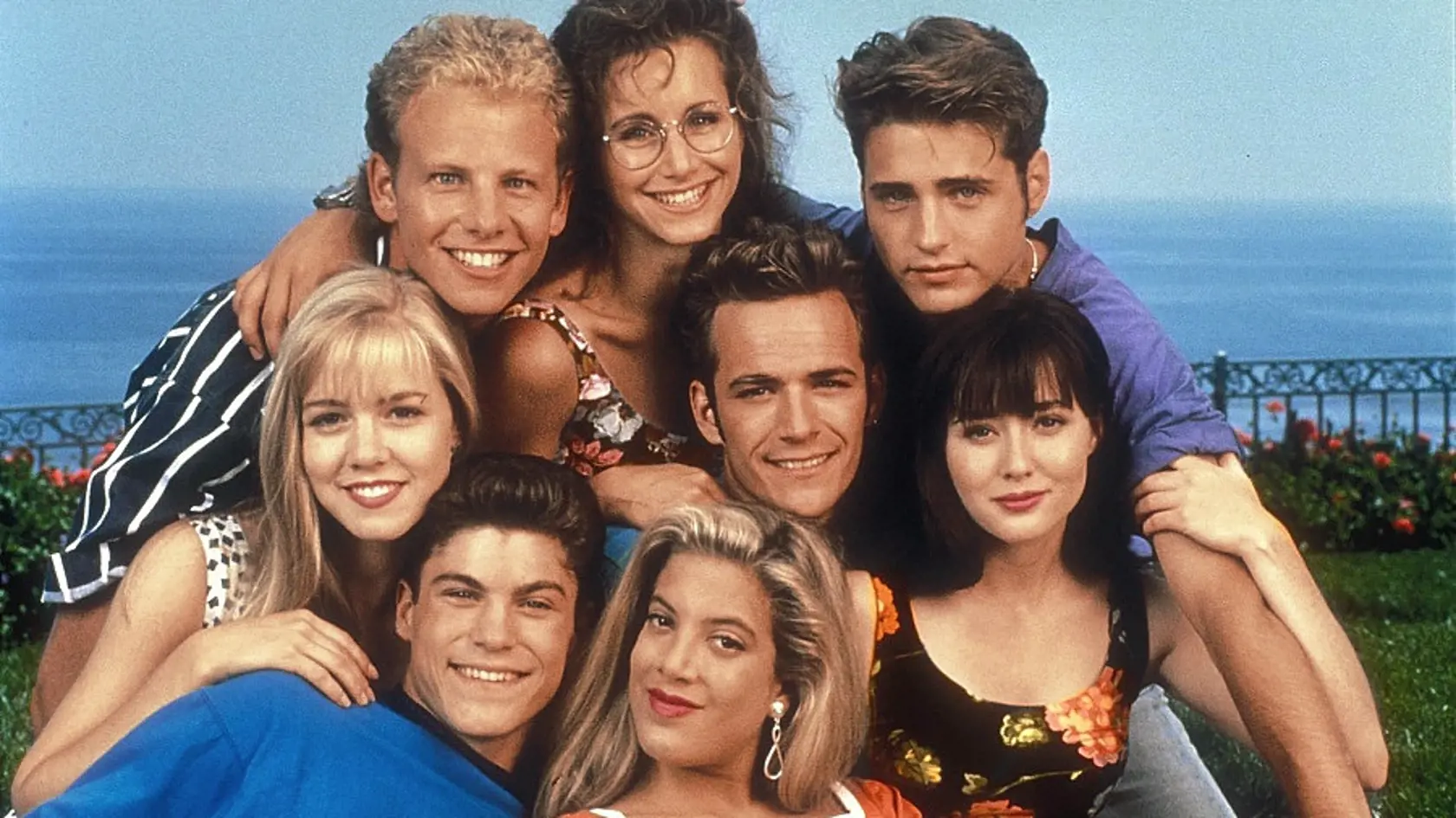 Hviezdy seriálu Beverly Hills 90210.