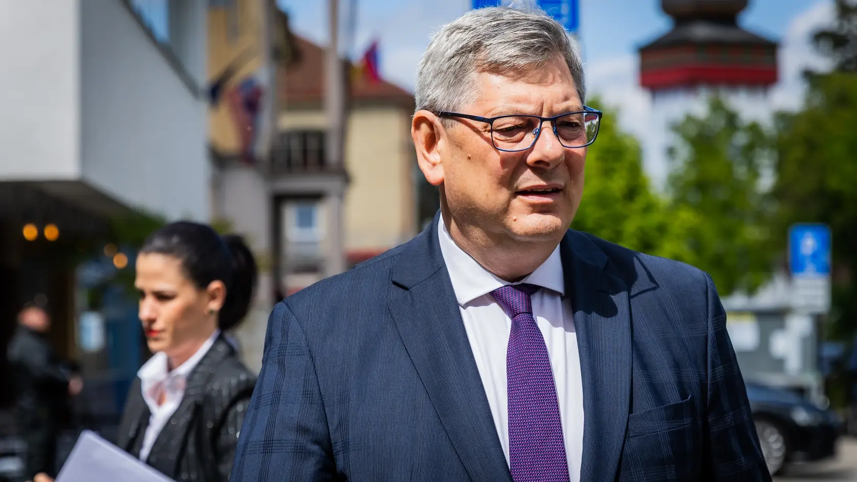 Výjazdové rokovanie vlády v Handlovej. Na snímke Boris Susko.