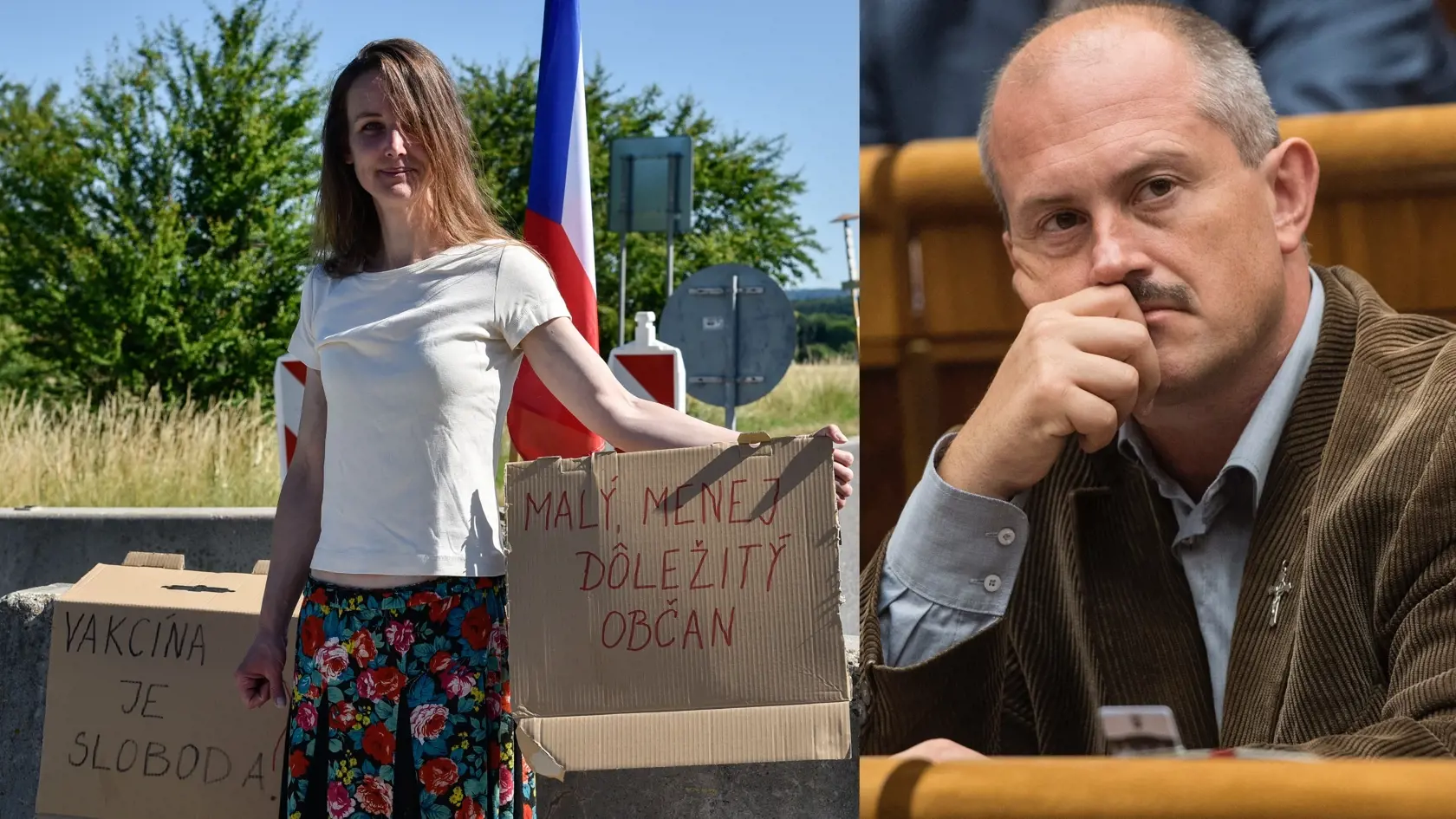 Počas protestu zadržala polícia členov strany Mariana Kotlebu.