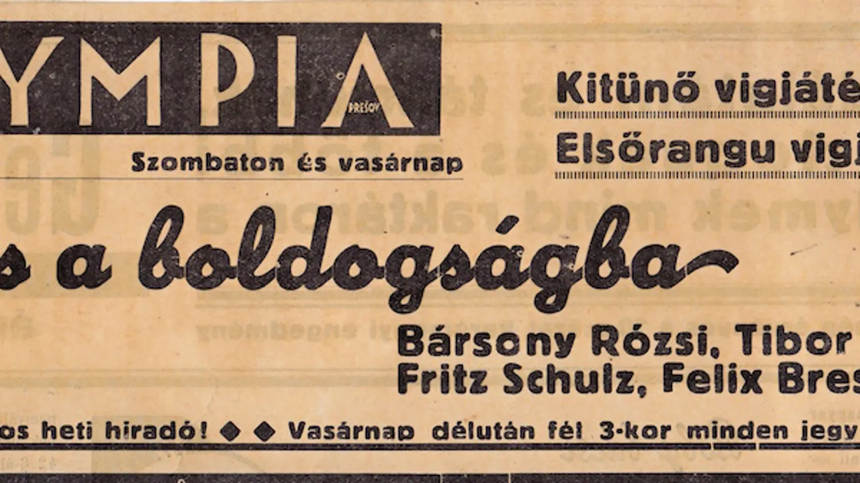 Program kina Olympia.