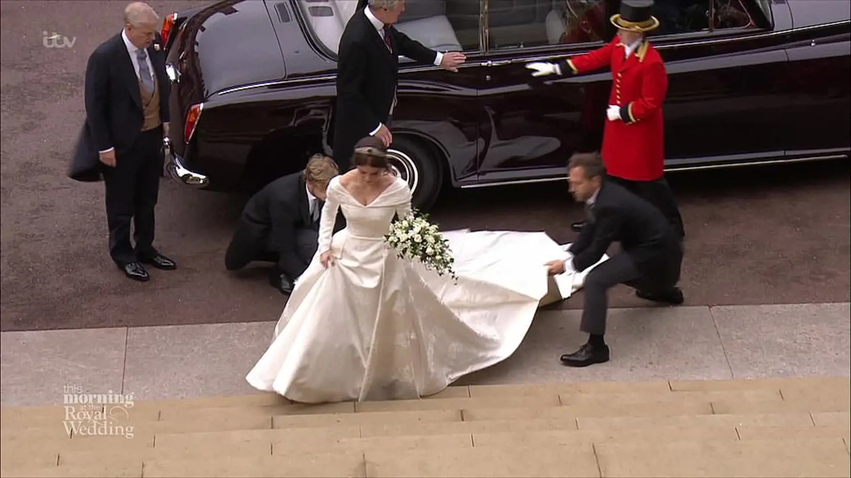 Princezná Eugenia v svadobných šatách.
