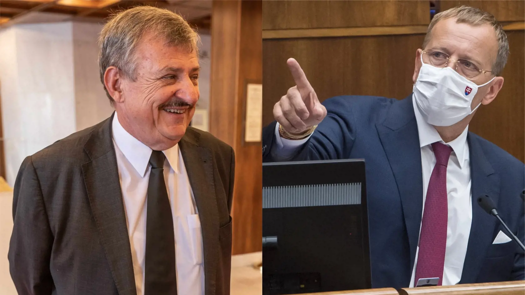 Anton Hrnko (vľavo) sa stal poradcom šéfa parlamentu Borisa Kollára.