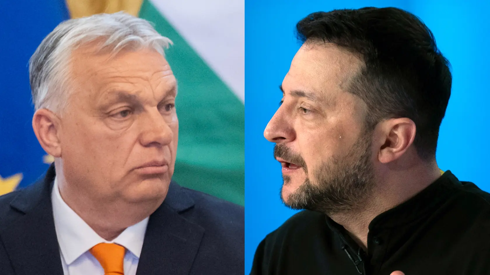Viktor Orbán a Volodymyr Zelenskyj.