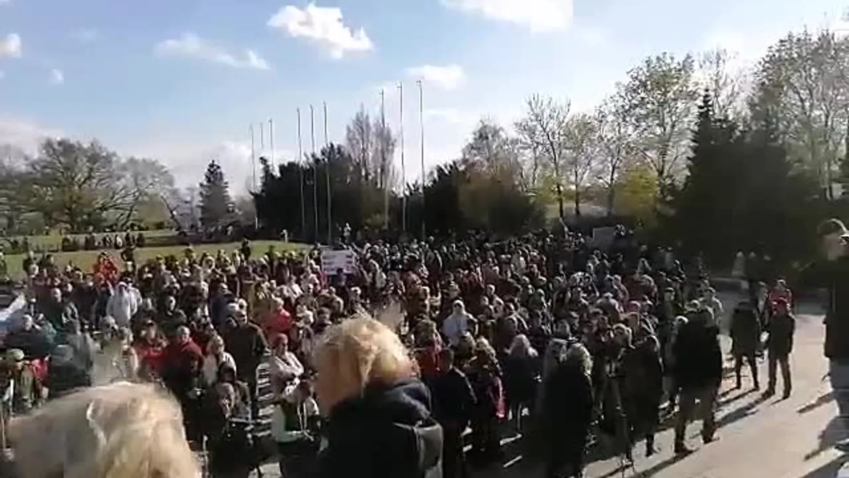 Zhromaždenie na Slavíne, ktoré zorganizovala strana Smer-SD.