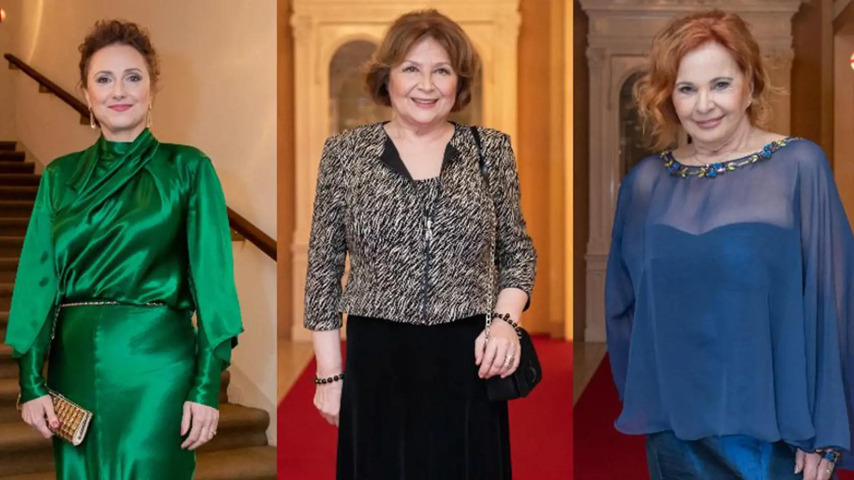 Zuzana Mauréry, Emília Vášáryová a Kamila Magálová na odovzdávaní cien Slnko v sieti.