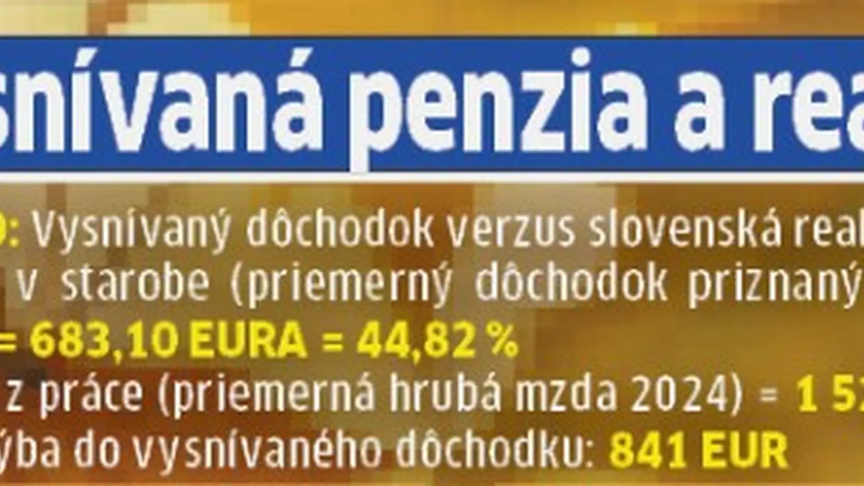 Vysnívaná penzia a realita.