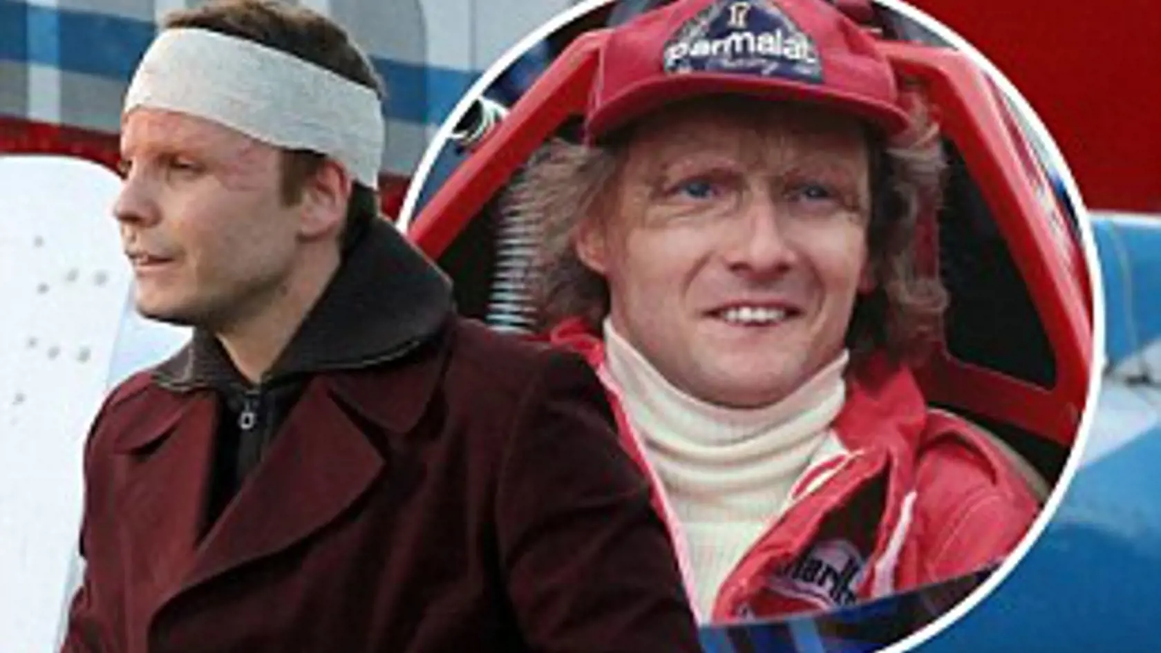Daniel Brühl ako Niki Lauda v Rivaloch, 2013