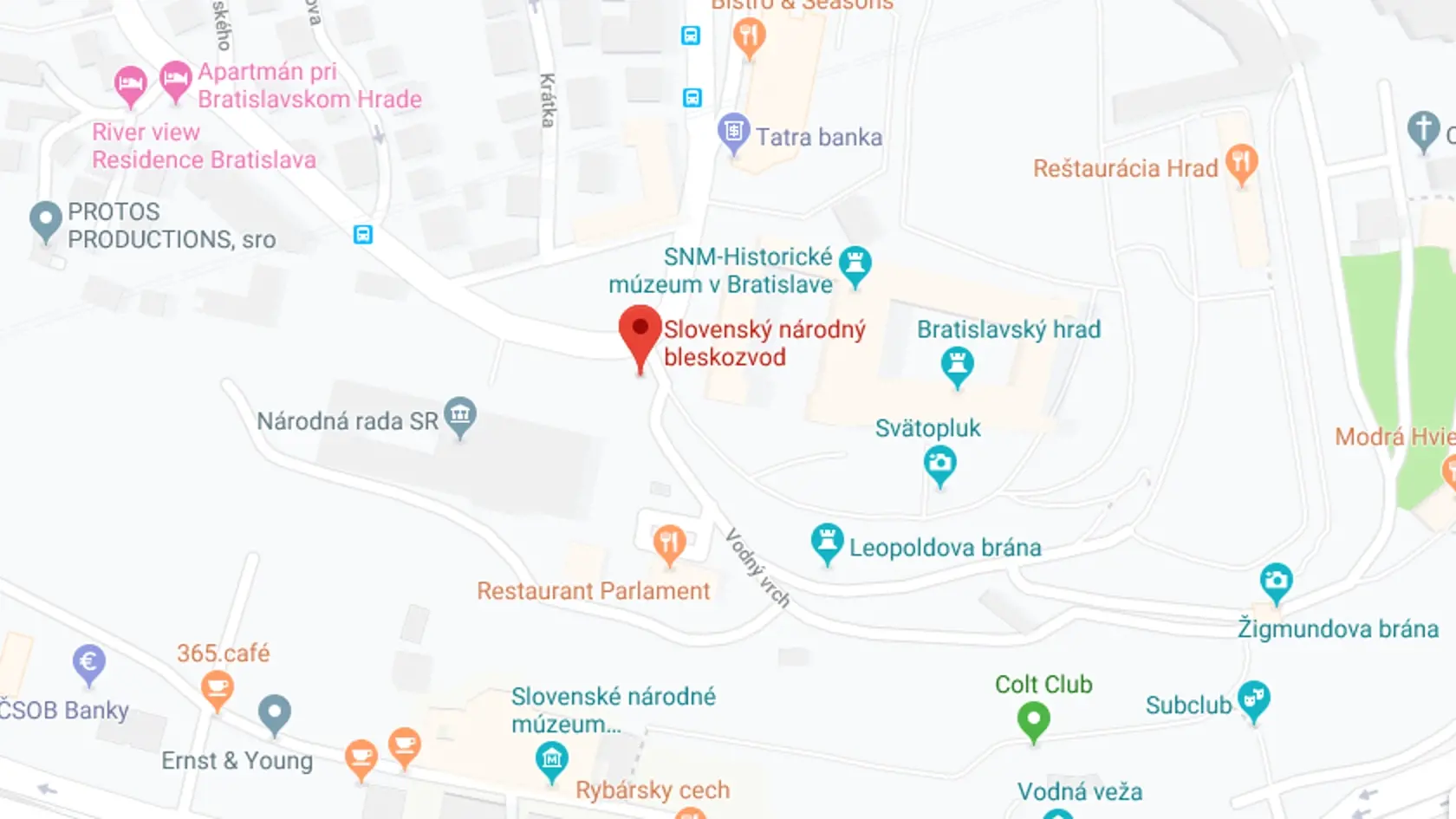 Dankov stožiar je na Google Mapách
