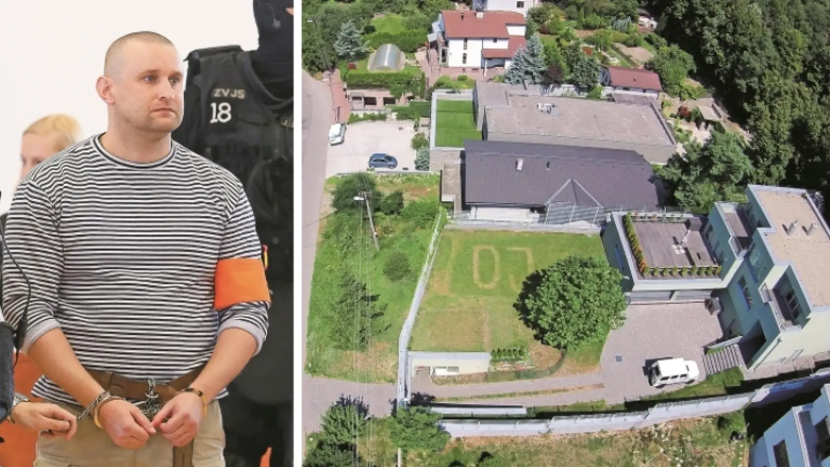 Jurajovi Ondrejčákovi alias Piťovi sa v lamačskej vile kopí pošta. Iniciály odsúdeného Piťa vykosil záhradník na trávniku.