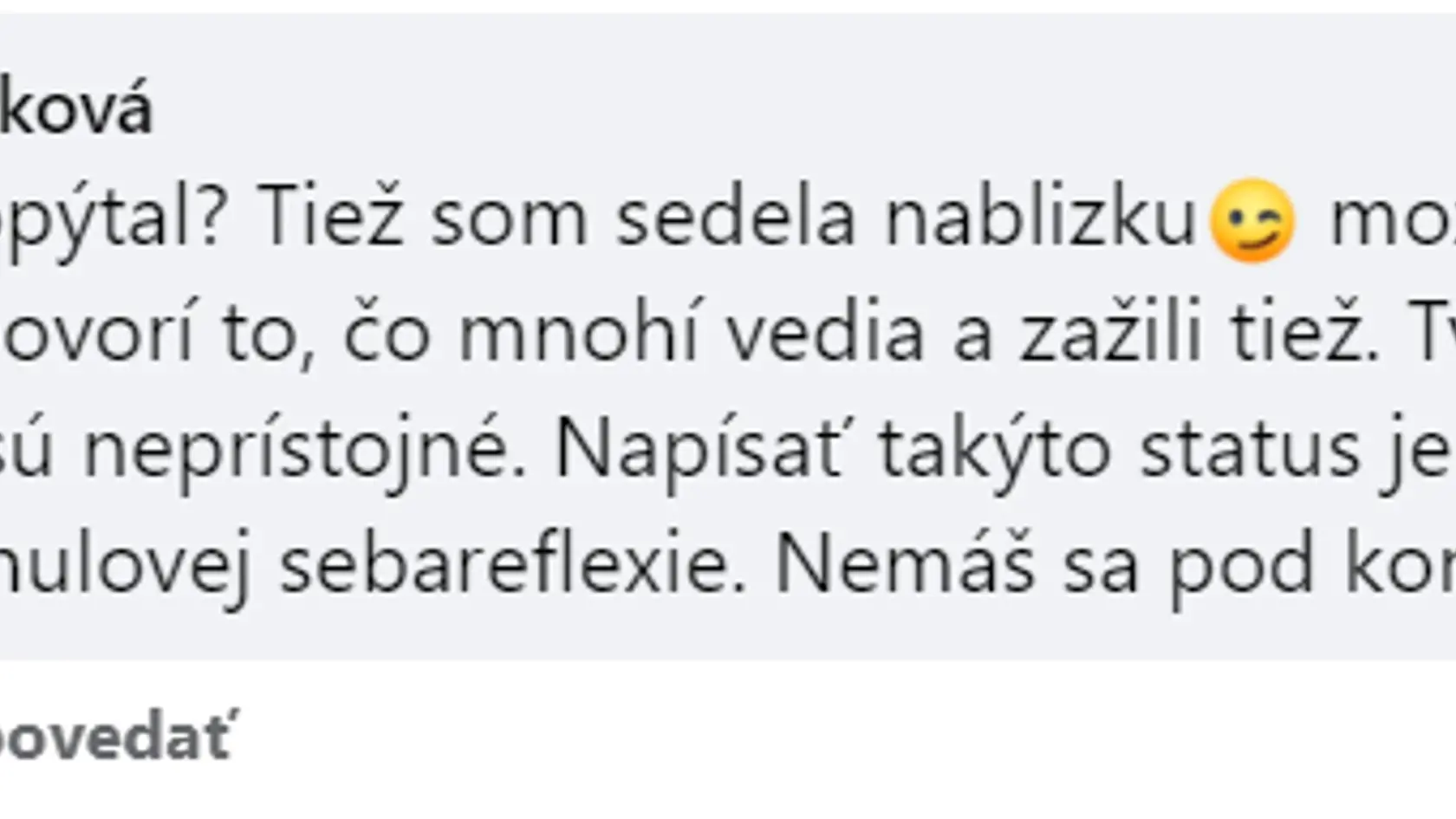 Komentár exposlankyne Hatrákovej Pročkovi poriadne zavaril.