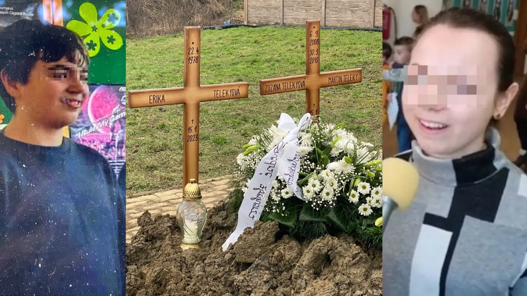 Deti Zuzanu i Martina, rovnako aj ich matku Eriku pochovali v Ladomírovej v okrese Svidník. Ich otca a manžela zasa v Michalovciach.