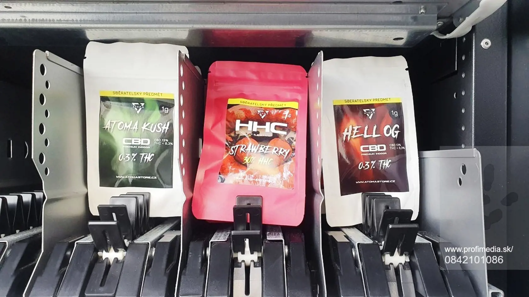 Produkty s HHC sa dajú kúpiť aj vo verejných automatoch.