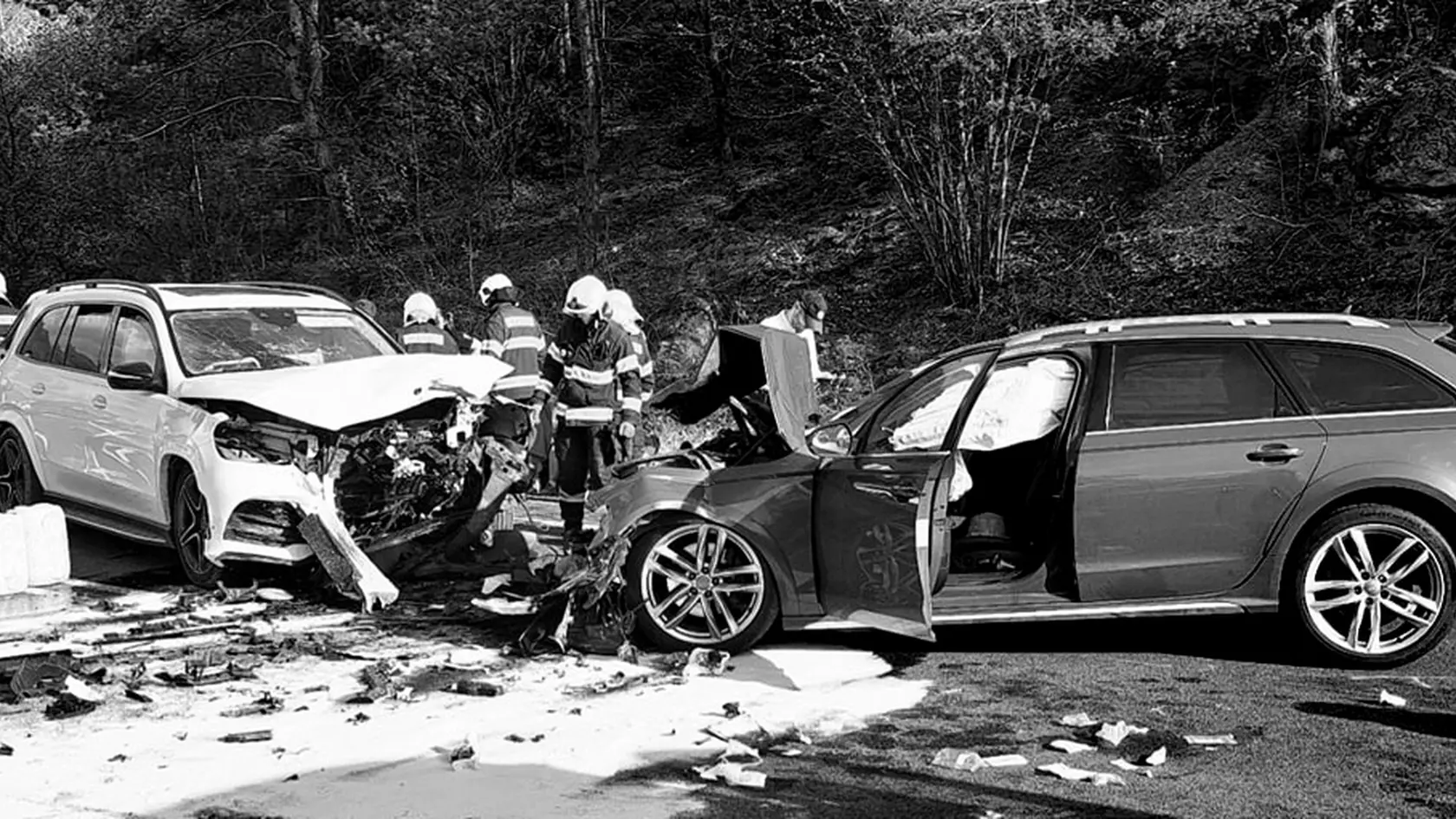 Detská sedačka s Lili sa v Audi silou nárazu odtrhla z úchytiek.
