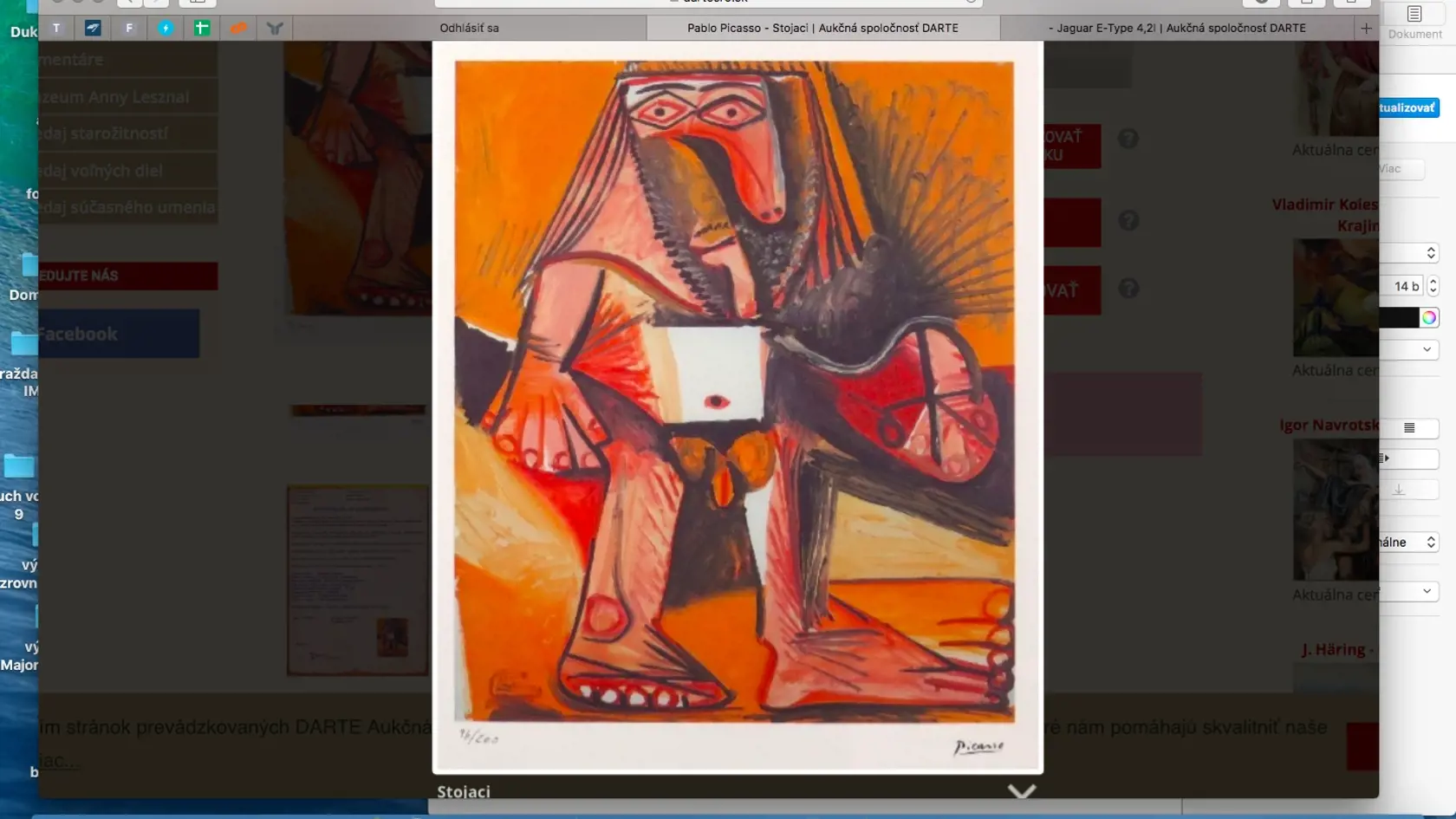 Pablo Picasso - Stojaci
800
Stojaci
Technika: ofsetová litografia 96/200
Značenie: vpravo dole v tlači
Rozmery: 50 x 70 cm