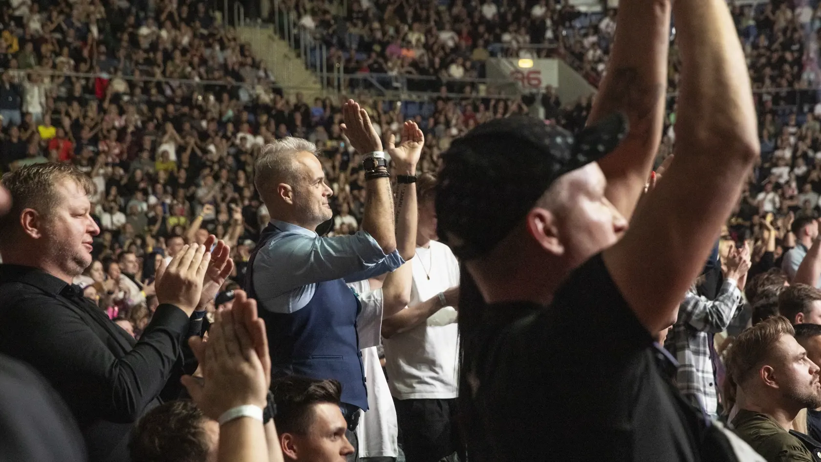 Na snímke je podujatie Oktagon 47 na bratislavskom zimnom štadióne Ondreja Nepelu, ktorého vrcholom bol zápas Slováka Pavla Langera s legendárnym českým MMA bojovníkom Karlosom Vémolom. Na fotke je Jaroslav Slávik.