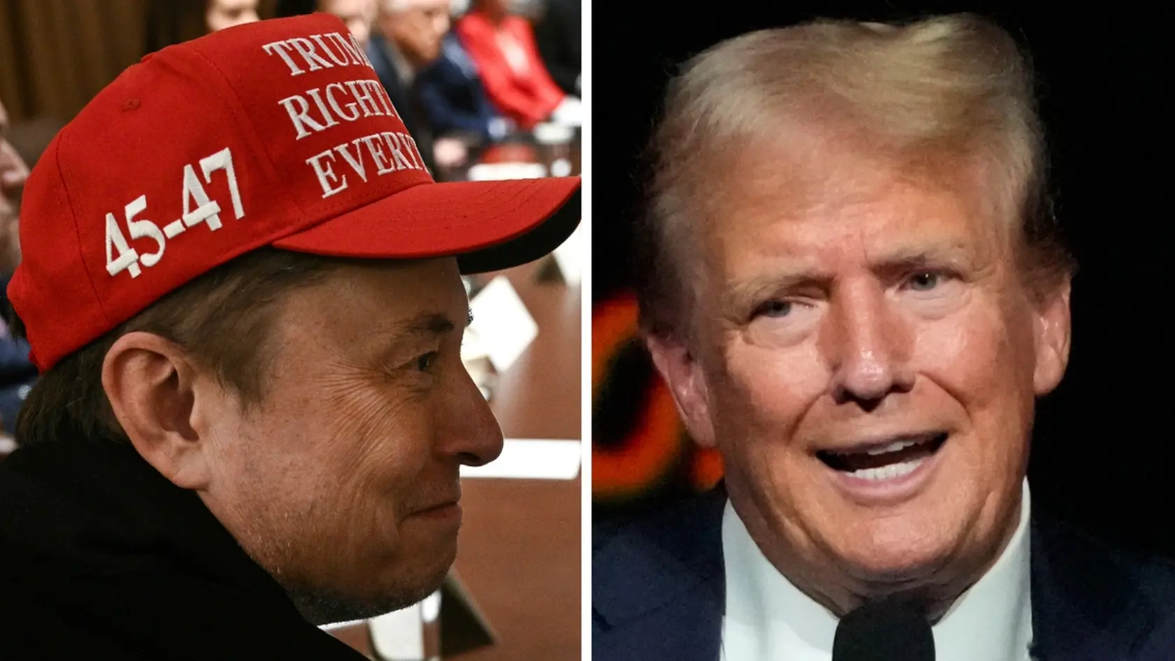 Elon Musk a Donald Trump.