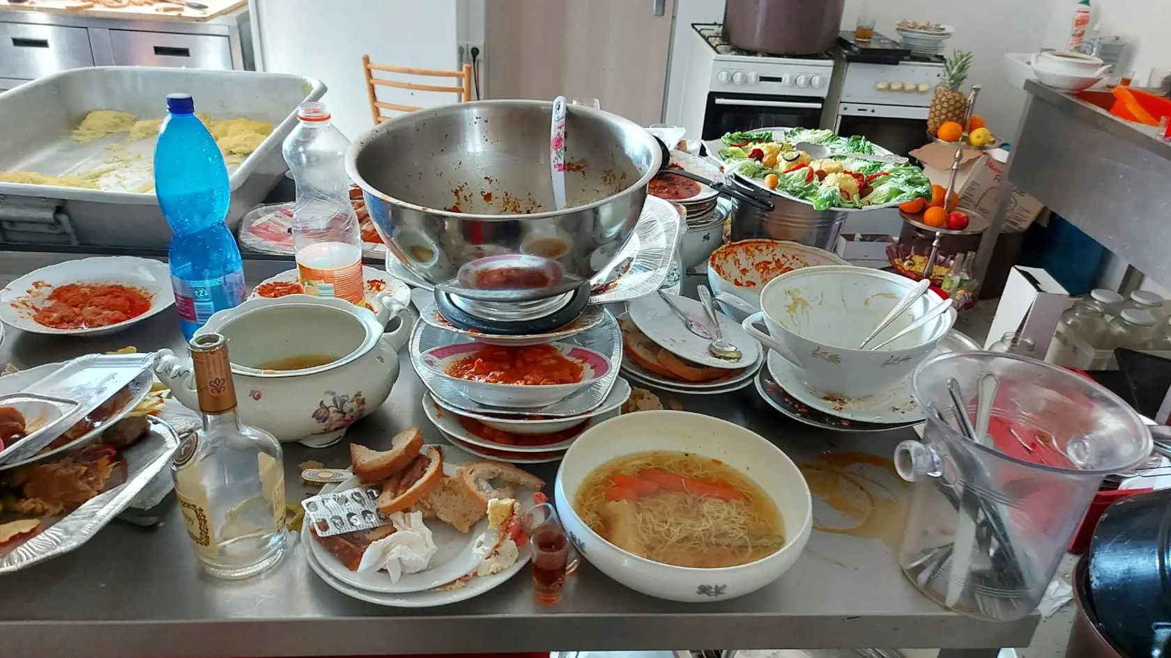 Zabudli si poupratovať.