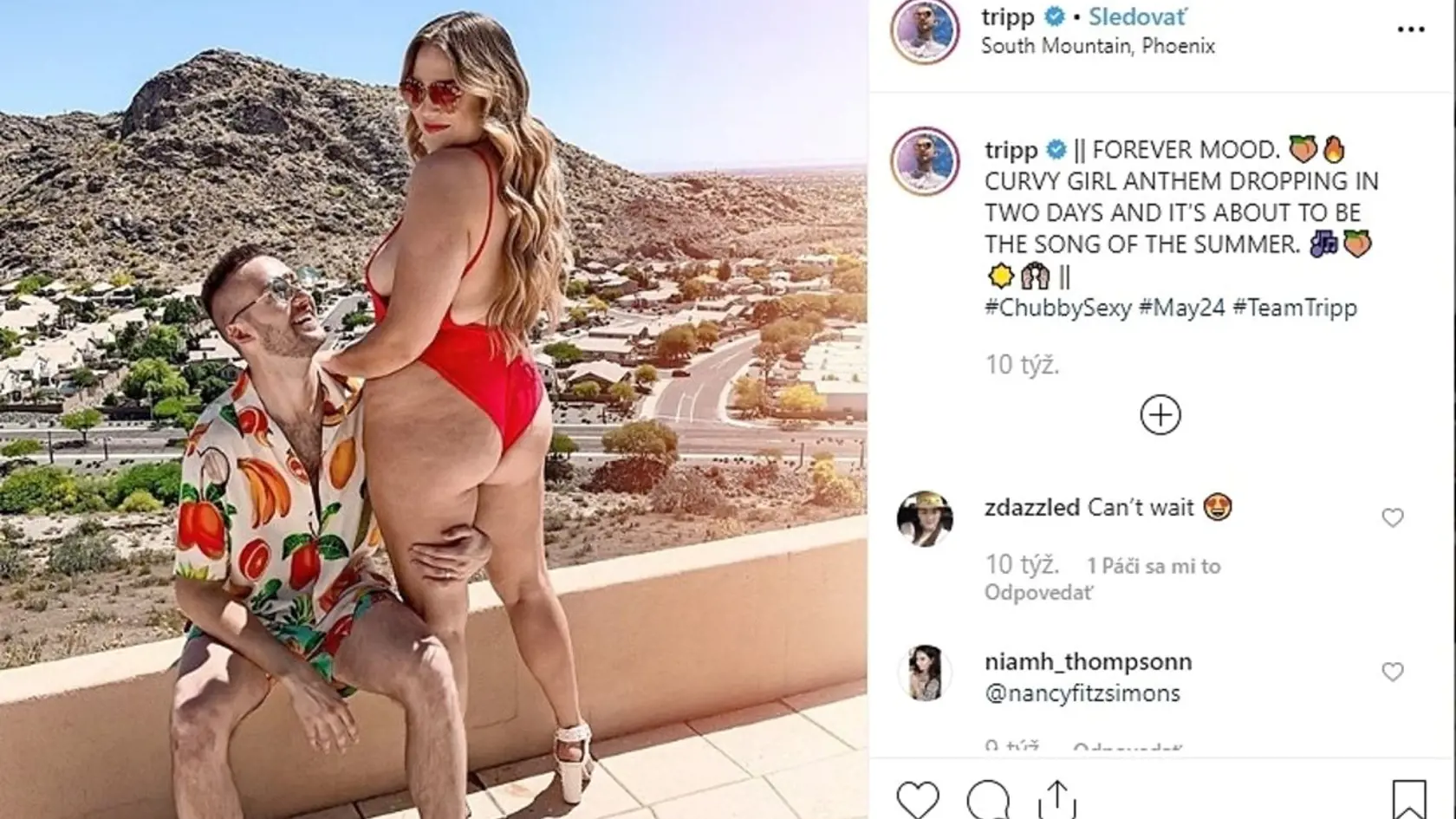 Robbie Trip je chlapík, ktorý si vyznaním svojej žene získal na Instagrame tisícky „lajkov“. 