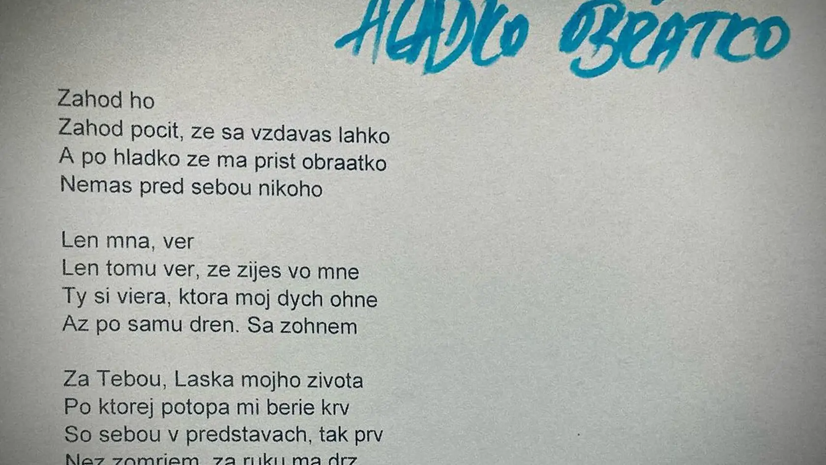 Rok od smrti talentovaného Dana Heribana (†43): Vdova Kamila Heribanová zverejnila úryvok textu, z ktorého naskakujú zimomriavky.