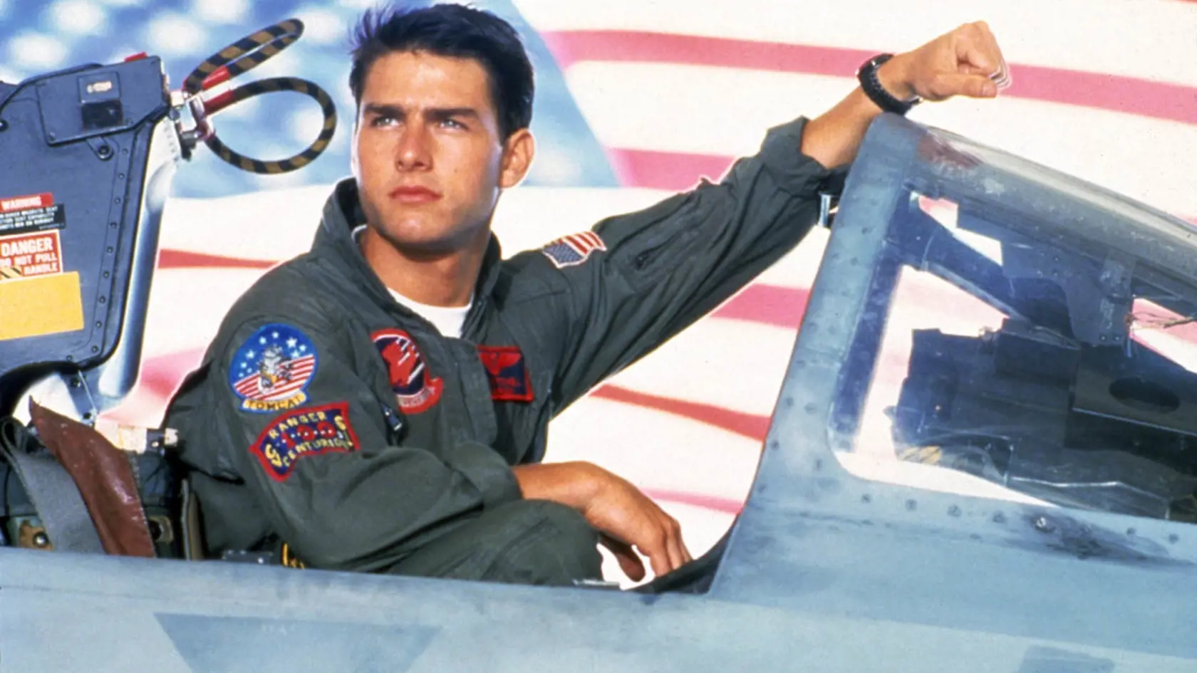 Tom Cruise vo filme Top Gun.