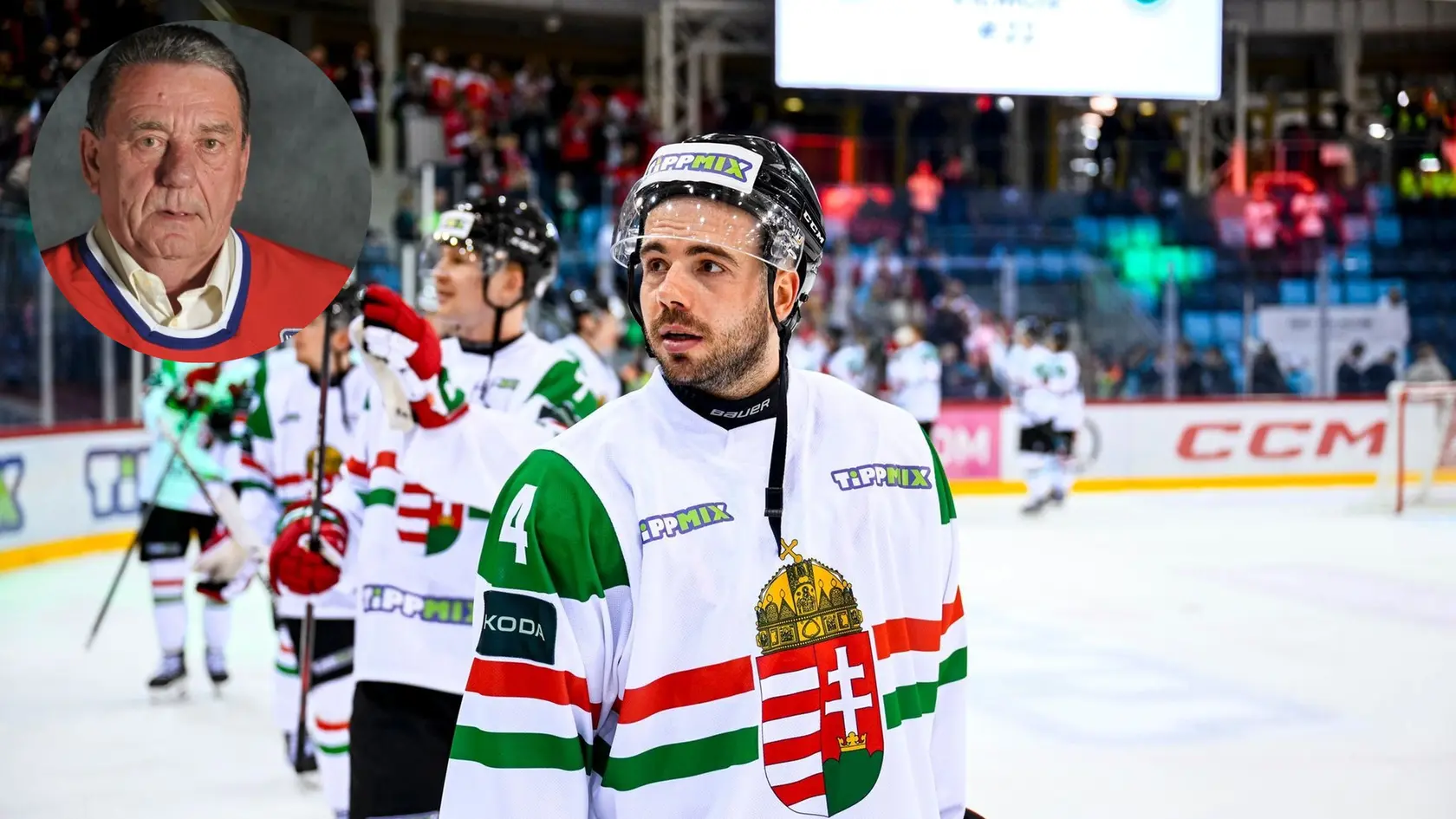 Obranca Maďarska Šimon Szathmáry je vnukom českej hokejovej legendy Jana Suchého.