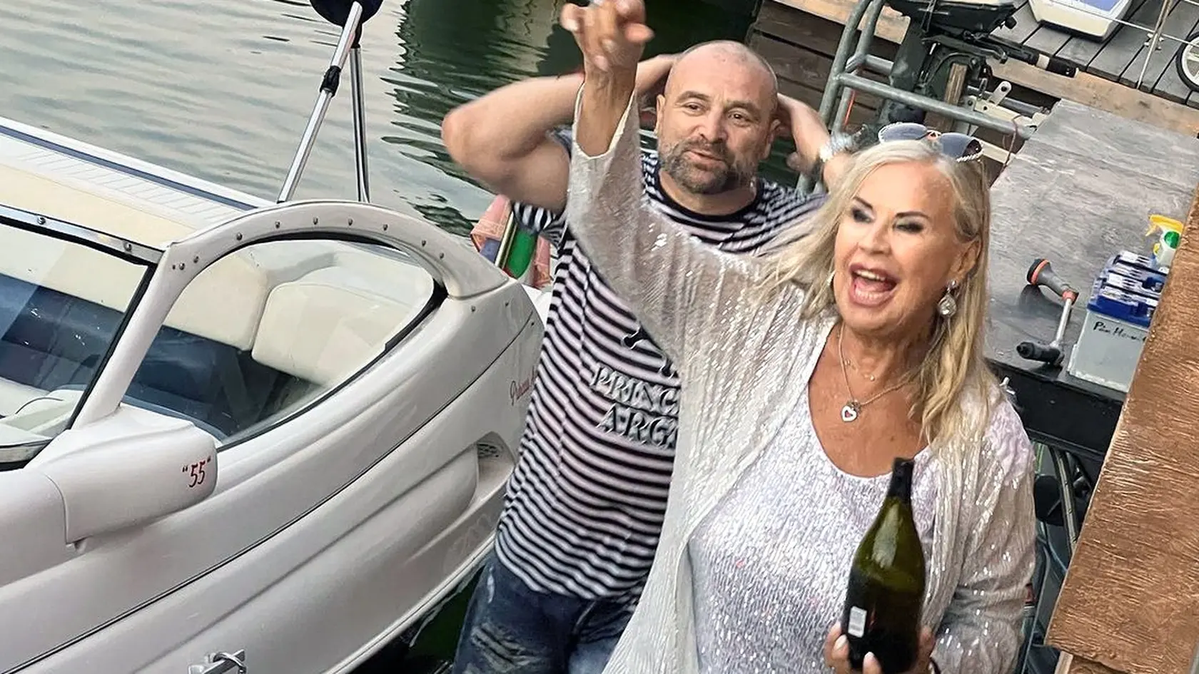 Krstenie lode si nesmierne užila.
