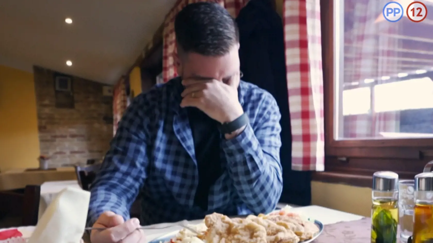 Takto sa Martin tváril, keď v talianskej reštaurácii dostal pražský rezeň.